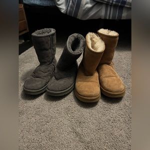 set of 2 ugg boots - read description